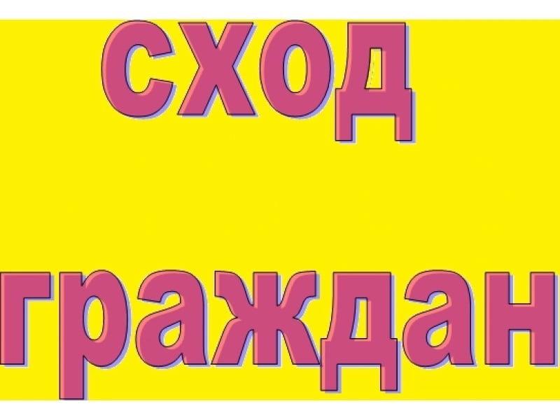 О проведении схода граждан.